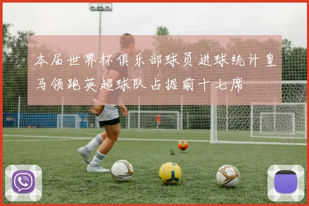 本届世界杯俱乐部球员进球统计皇马领跑英超球队占据前十七席